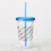 Acrylic Tumbler - farbige Sterne Acryltrinkbecher (Vorderseite)