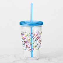 Acrylic Tumbler - farbige Sterne