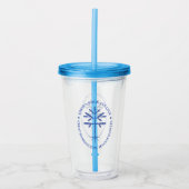 Acrylic Tumbler in blau Acryltrinkbecher (Vorderseite)