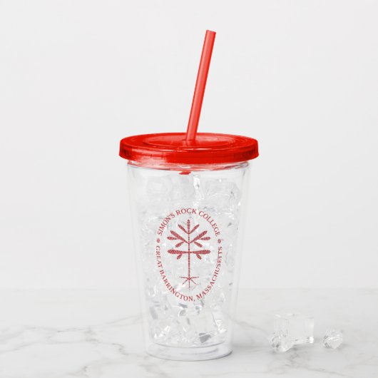 Acrylic Tumbler in Red Acryltrinkbecher (Rückseite Ice)