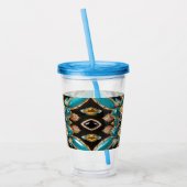 Acrylic Tumbler mit Bahamas Farbdesign Acryltrinkbecher (Links)