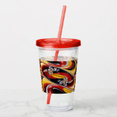 Acrylic Tumbler mit belgischer Farbgestaltung Acryltrinkbecher (Rückseite)