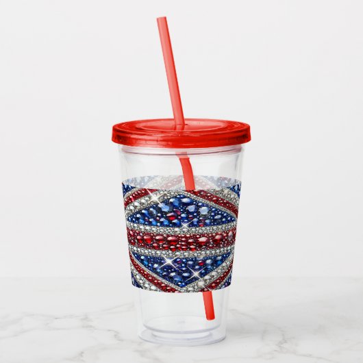 Acrylic Tumbler mit britischer Farbgestaltung Acryltrinkbecher (Links)