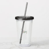 Acrylic Tumbler mit Dackel Acryltrinkbecher (Rückseite)