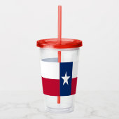 Acrylic Tumbler mit der Flagge von Texas Acryltrinkbecher (Rechts)