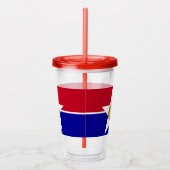 Acrylic Tumbler mit Fahne von Dallas, Texas Acryltrinkbecher (Rechts)