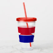 Acrylic Tumbler mit Fahne von Dallas, Texas Acryltrinkbecher (Links)