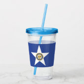 Acrylic Tumbler mit Fahne von Houston, Texas Acryltrinkbecher (Rückseite)