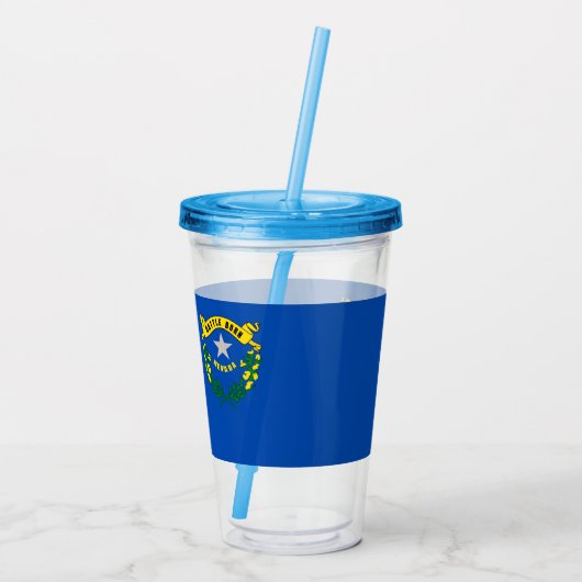 Acrylic Tumbler mit Fahne von Nevada Acryltrinkbecher (Rückseite)