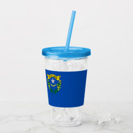 Acrylic Tumbler mit Fahne von Nevada Acryltrinkbecher