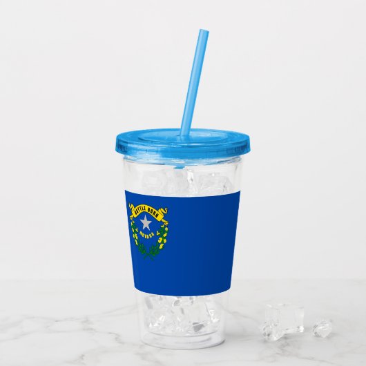 Acrylic Tumbler mit Fahne von Nevada Acryltrinkbecher (Rückseite Ice)