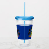 Acrylic Tumbler mit Fahne von Pennsylvania Acryltrinkbecher (Rechts)