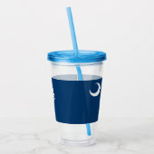 Acrylic Tumbler mit Fahne von South Carolina Acryltrinkbecher (Links)