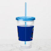Acrylic Tumbler mit Flagge von North Dakota Acryltrinkbecher (Rechts)