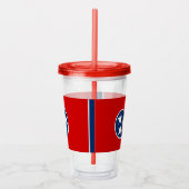 Acrylic Tumbler mit Flagge von Tennessee Acryltrinkbecher (Rechts)