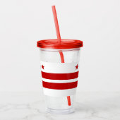 Acrylic Tumbler mit Flagge von Washington DC Acryltrinkbecher (Links)