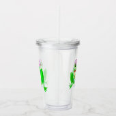 Acrylic Tumbler mit Happy Frog - Spaß Acryltrinkbecher (Rechts)