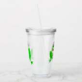 Acrylic Tumbler mit Happy Frog - Spaß Acryltrinkbecher (Links)