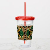 Acrylic Tumbler mit jamaikanischer Farbgestaltung Acryltrinkbecher (Rechts)