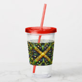 Acrylic Tumbler mit jamaikanischer Farbgestaltung Acryltrinkbecher (Rückseite)