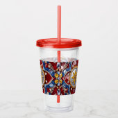 Acrylic Tumbler mit kolumbianischer Farbgestaltung Acryltrinkbecher (Rechts)