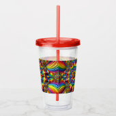 Acrylic Tumbler mit LGBTQ-Farbgestaltung Acryltrinkbecher (Rechts)