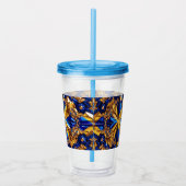 Acrylic Tumbler mit Schwedenfarbendesign Acryltrinkbecher (Rechts)
