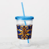 Acrylic Tumbler mit Schwedenfarbendesign Acryltrinkbecher (Links)