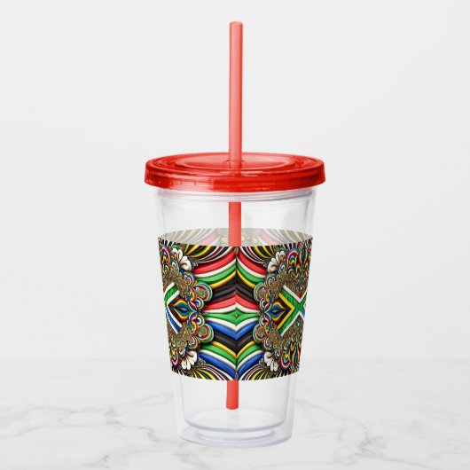 Acrylic Tumbler mit südafrikanischer Farbgestaltun Acryltrinkbecher (Rechts)