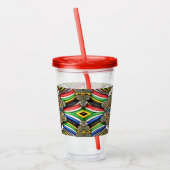 Acrylic Tumbler mit südafrikanischer Farbgestaltun Acryltrinkbecher (Links)