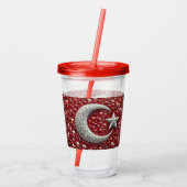 Acrylic Tumbler mit türkischer Farbgestaltung Acryltrinkbecher (Rückseite)