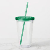 Acrylic Tumbler & Straw Acryltrinkbecher (Rückseite)