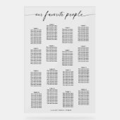 Acrylic Unsere Lieblings-Leute Hochzeitskarte Acrylschild (Vorderseite)