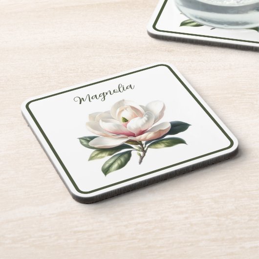 Acrylic Untersetzer Set - Magnolia (Linke Seite)