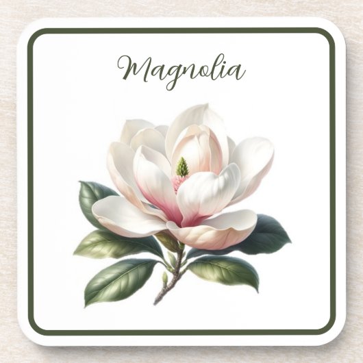 Acrylic Untersetzer Set - Magnolia (Vorderseite)