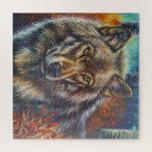 Acrylic Wall Art Wolf im Herbst Puzzle (Horizontal)
