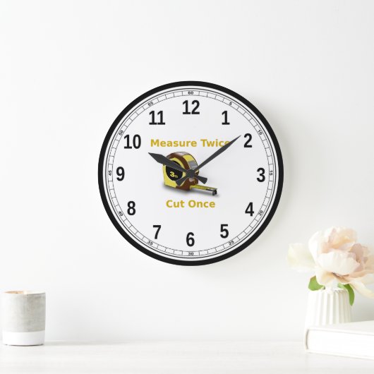 Acrylic Wall Clock (Carpenter) Große Wanduhr (Zuhause)