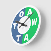 Acrylic Wall Clock DESIGN OTTAWA Runde Wanduhr (Winkel)