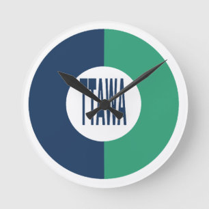 Acrylic Wall Clock DESIGN OTTAWA Runde Wanduhr