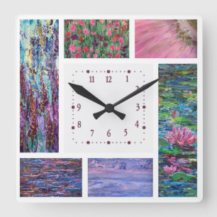 Acrylic Wall Clock, Square Quadratische Wanduhr