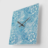ACRYLIC WALL CLOCK : WILLIAM MORRIS DESIGNS QUADRATISCHE WANDUHR (Winkel)