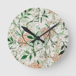 ACRYLIC WALLCLOCK : WILLIAM MORRIS : JASMINE RUNDE WANDUHR