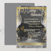 Acrylic Wedding Invitation Einladung (Vorne/Hinten)