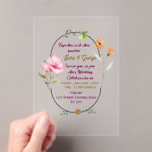 Acrylic Wedding Invitations Acryleinladungen (Insitu (Handheld))