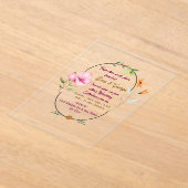 Acrylic Wedding Invitations Acryleinladungen (Ablage )