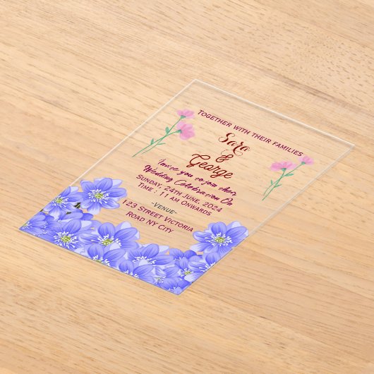 Acrylic Wedding Invitations Acryleinladungen (Ablage )