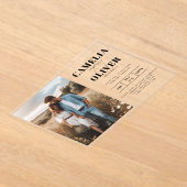 ACRYLIC Wedding lädt FOTO Qr Code UAWG Acryleinladungen (Ablage )