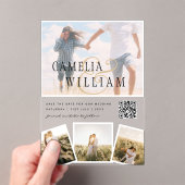 ACRYLIC Wedding lädt FOTO Qr Code UAWG Acryleinladungen (Insitu (Handheld))