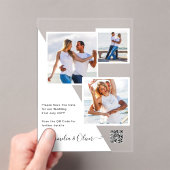 ACRYLIC Wedding lädt FOTO Qr Code UAWG Acryleinladungen (Insitu (Handheld))