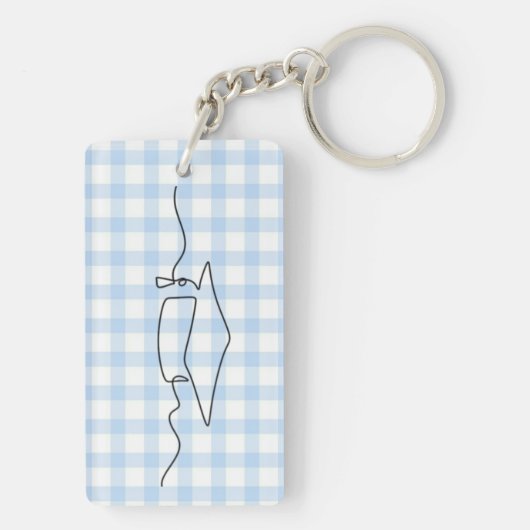 Acrylic with Personalized Date Graduation Souvenir Schlüsselanhänger (Rückseite)